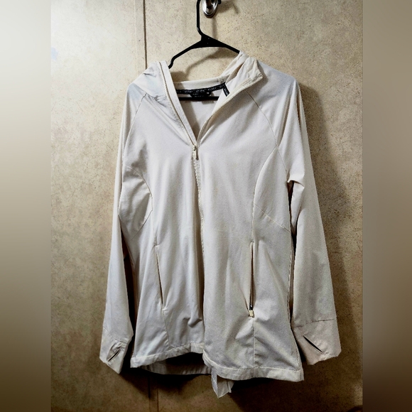 Women's Cream Rain Jacket - Picture 1 of 2